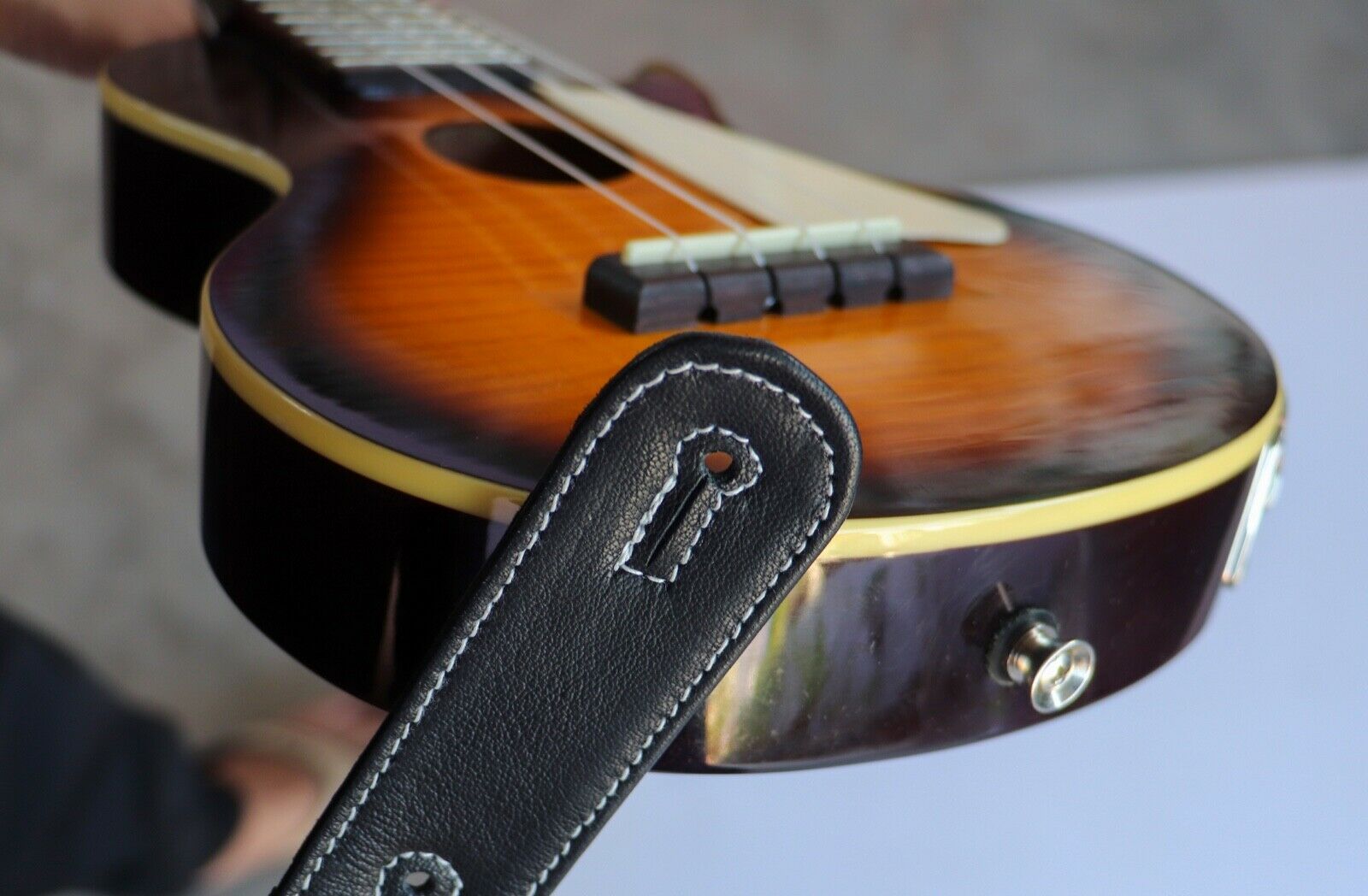 Leather Ukulele Strap Mandolins Uke Comfortable Adjustable